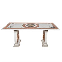 Inlaid Marble Center Table