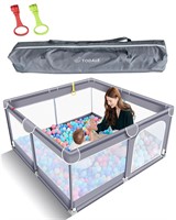 Baby Playpen for Toddler  Indoor/Outdoor  Gray