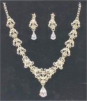 Necklace and Earring Set Crystal