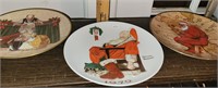 3 Norman Rockwell Plates