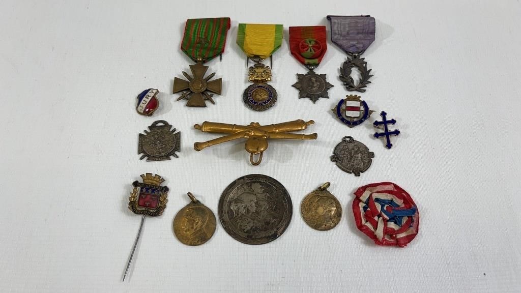 Antique Foreign medallions Metals