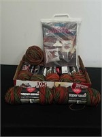 New skeins of yarn and an Avon creative