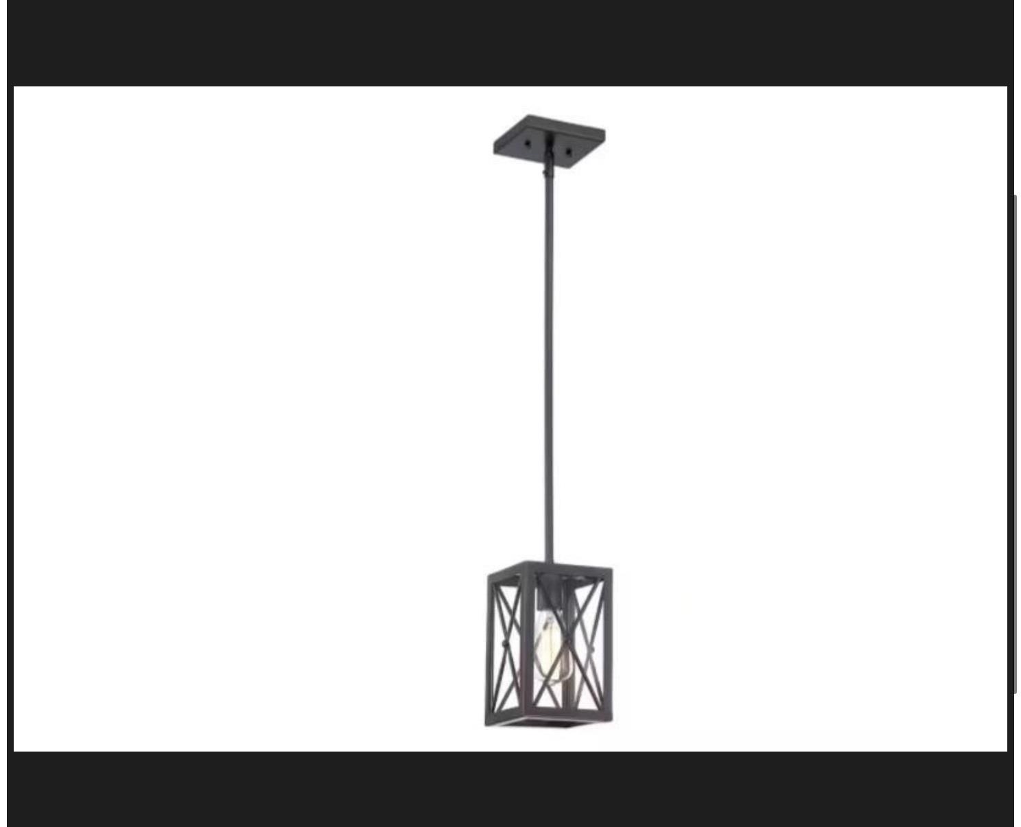 Home Decorators Collection 1-Light Mini-Pendant