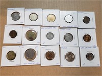 (15) WORLD FOREIGN COINS LOT