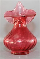 Vintage Fenton Cranberry Vase