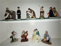 9 Norman Rockwell Figurines