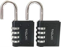 2 Pack Combination Lock 4 Digit Padlock