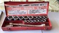 Socket Set 3/4 6 Point All Sockets and Extensions