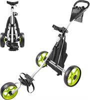 Golf Push Cart, Golf Cart for Golf Club 3 Wheel