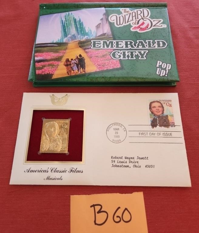 L - WIZARD OF OZ COLLECTOR STAMP CARD & BOOK (B60)