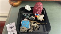 Jewelry lot- variety & California Raison figure