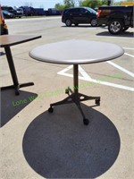 Tear Drop Shape Table on Casters