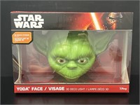 Star Wars 3D Crack Sticker Yoda Face 3D Deco Light