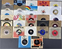 Letter B Mystery Lot Vinyl 45 Singles, 32 Records