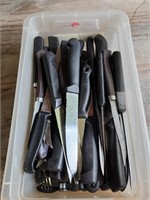 Box of Kitchen Knives