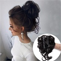 NEW Hair Exension clip full body Black curly