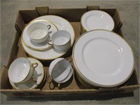 Partial Set of Gold Trim China