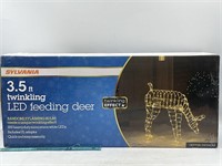 Sylvania 3-5ft Twinkling LED Feeding Deer