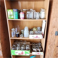 All 3 Shelves Of Canning Supplies
