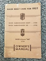 1937 Nash Automotive Owners Manual