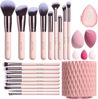 BS-MALL 18 Pcs Makeup Brush Set with 5 sponges