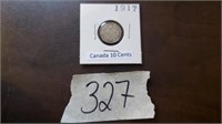 1917 Canada ten cent coin