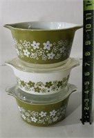 Retro Pyrex Spring Blossom Pattern Baking Dishes