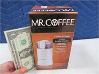 New MR COFFEE electric Grinder white
