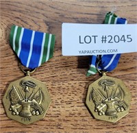 2 MILITARY ACHIEVMENT MEDALS