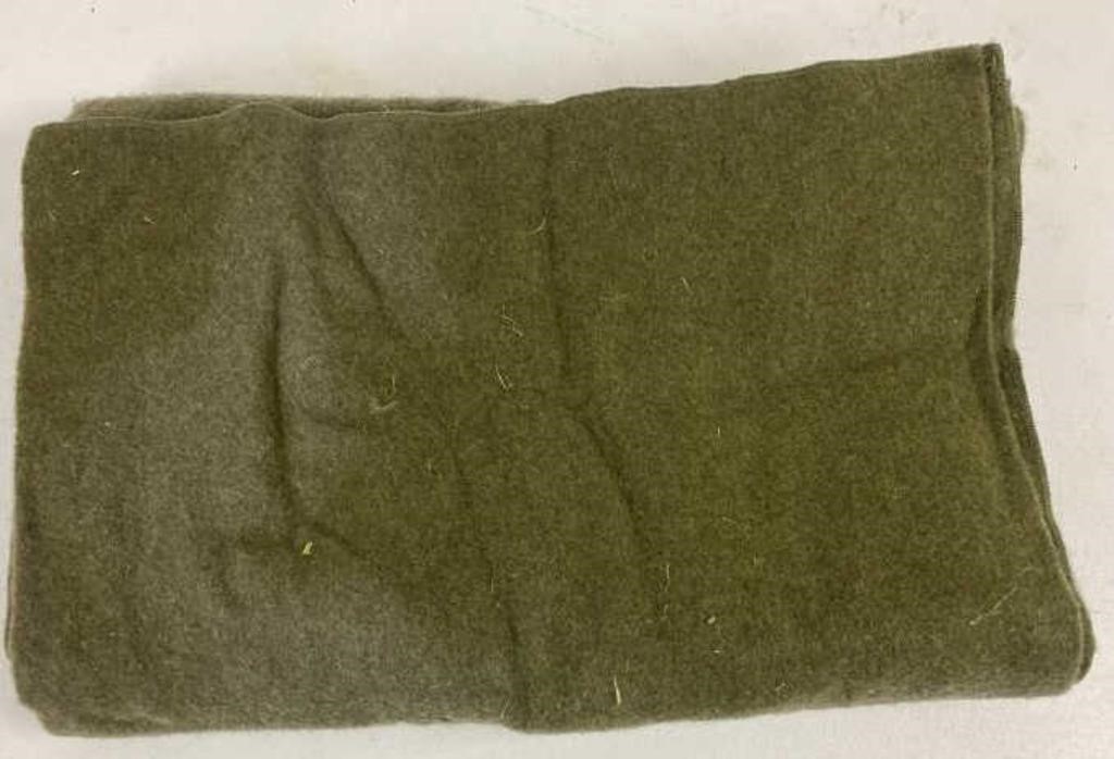 Military Blanket, has some discoloration and wear