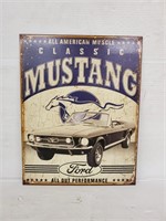 Metal Ford Mustang Sign