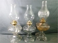 Stunning Vintage Oil Lamps Includes a Set.