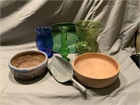 Misc Vases, Wood Bowl, Scoop