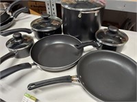 6 ASSORTED POTS AND PANS