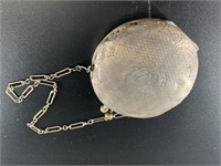 Beautiful sterling silver antique purse with makeu