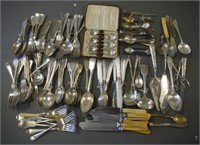 Quantity of mostly silver plated cutlery