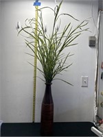 Vase with artificial plant