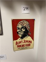 Vintage Aunt Jemima Metal Sign