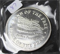 LAND OF FREE .999 SILVER ROUND