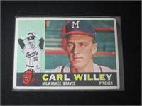 1960 TOPPS #107 CARL WILLEY BRAVES