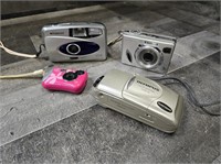 Vintage Camera Lot - Sony, Polaroid, Olympus