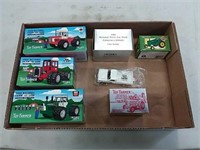 assortment of 1/64 scale farm toy show tractors