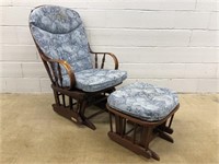Platform Upholstered Rocking Chair