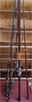 Lot of Vintage Fishing rods and Reels