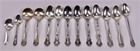 Odd Sterling flatware: spoons, 258.60g