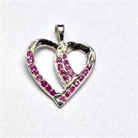 Silver Ruby(0.35ct) Pendant