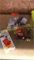 Elbow sleeve, doorknob/lock, tape measure