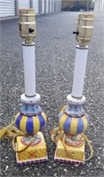 Hand Painted Table Lamps (2)
