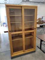 Wooden Glass Front Cabinet