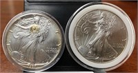 1987 and 1996 American Silver Eagle (UNC)